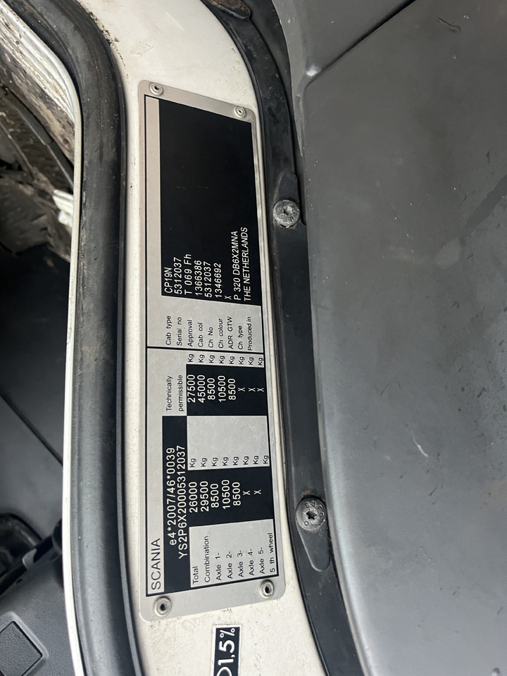 Scania P320 6x2 Chassis Cab - 驾驶室底盘卡车:图5 Scania P320 6x2 Chassis Cab - 驾驶室底盘卡车:图5