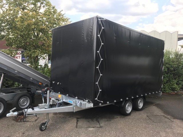 Hapert Indigo HT-2 Transporter 4050 x 2000 mm, 3,0 to. Rampe, mit Hochplane 200 cm - 汽车拖车:图1 Hapert Indigo HT-2 Transporter 4050 x 2000 mm, 3,0 to. Rampe, mit Hochplane 200 cm - 汽车拖车:图1