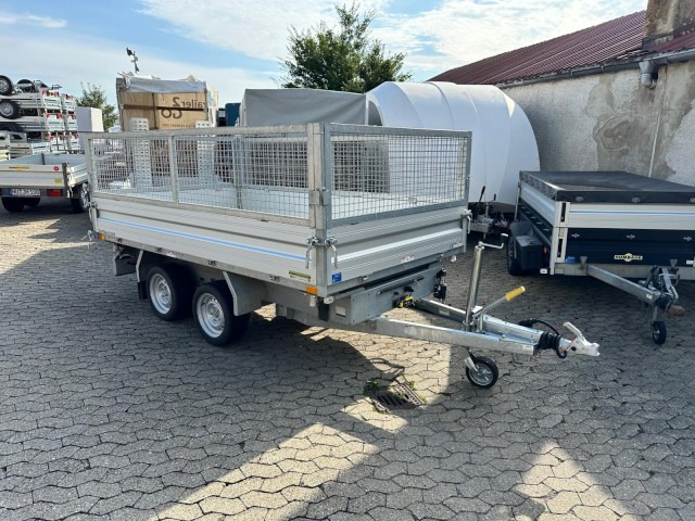 Humbaur 3-Seitenkipper HTK 3000.31 Alu, mit Laubgitteraufsatz, 3140 x 1750 x 350 mm, 3,0 to. - 翻斗拖车:图1 Humbaur 3-Seitenkipper HTK 3000.31 Alu, mit Laubgitteraufsatz, 3140 x 1750 x 350 mm, 3,0 to. - 翻斗拖车:图1