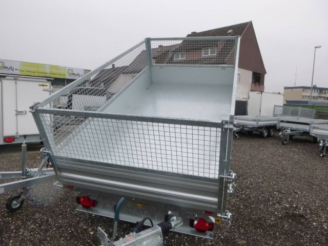 Humbaur 3-Seitenkipper HTK 3000.31 Alu, mit Laubgitteraufsatz, 3140 x 1750 x 350 mm, 3,0 to. - 翻斗拖车:图3 Humbaur 3-Seitenkipper HTK 3000.31 Alu, mit Laubgitteraufsatz, 3140 x 1750 x 350 mm, 3,0 to. - 翻斗拖车:图3