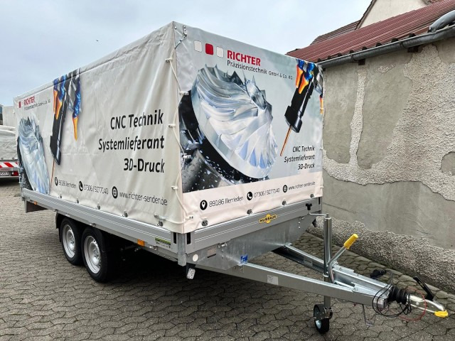 Humbaur Humbaur Plane mit Beschriftung im Digitaldruck - 汽车拖车:图1 Humbaur Humbaur Plane mit Beschriftung im Digitaldruck - 汽车拖车:图1