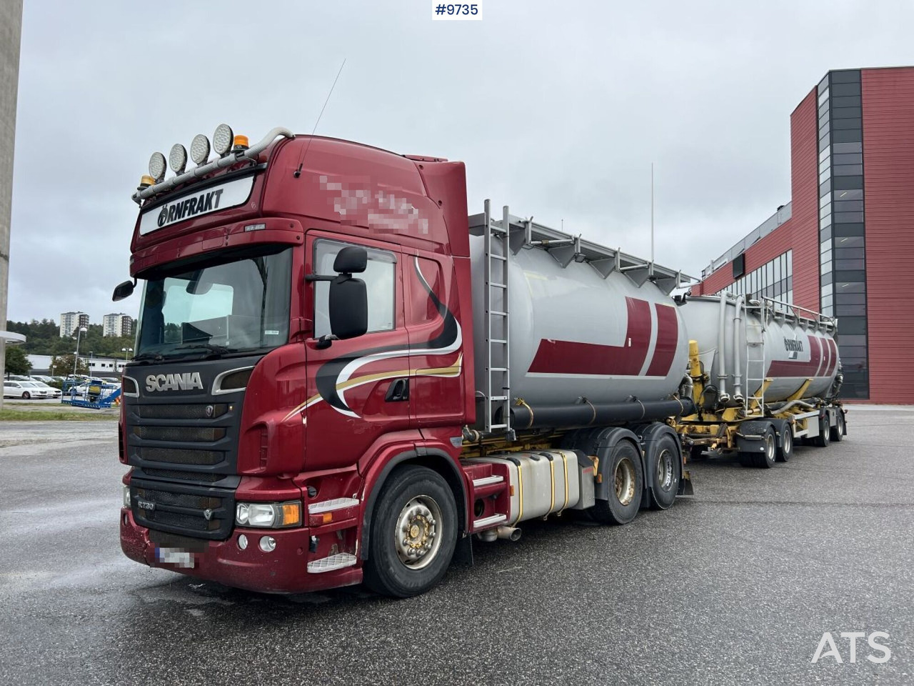 Bulk transport vehicle, Scania R730 with SITE AL-41-TPIK-4AK trailer - 罐车:图2 Bulk transport vehicle, Scania R730 with SITE AL-41-TPIK-4AK trailer - 罐车:图2