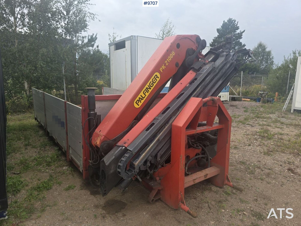 Crane flatbed Palfinger 21 t/m - 平板卡车车身:图1 Crane flatbed Palfinger 21 t/m - 平板卡车车身:图1