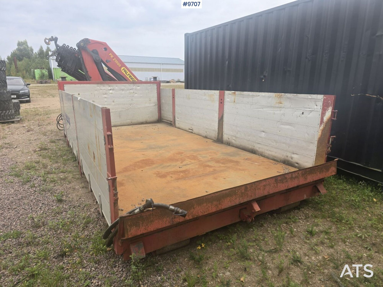 Crane flatbed Palfinger 21 t/m - 平板卡车车身:图3 Crane flatbed Palfinger 21 t/m - 平板卡车车身:图3