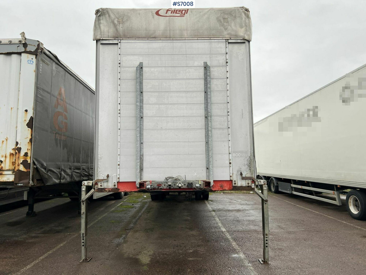 侧帘半拖车 Fliegl SZS380 Link-Trailer：图7