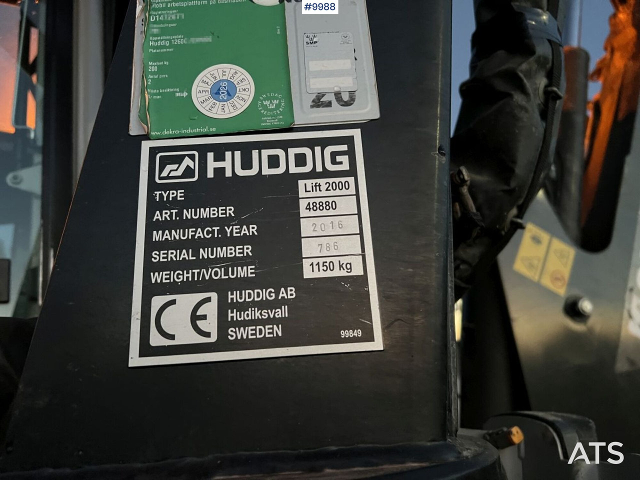 反铲装载机 HUDDIG 1260C Grävlastare – Linjeutrustad:图10 反铲装载机 HUDDIG 1260C Grävlastare – Linjeutrustad:图10