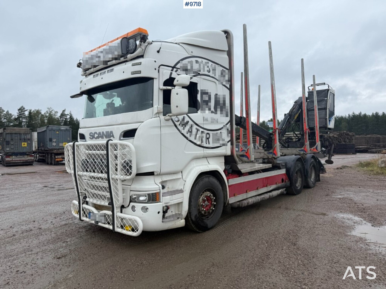 Log truck Scania R520 with crane - 木材运输车, 起重车:图1 Log truck Scania R520 with crane - 木材运输车, 起重车:图1