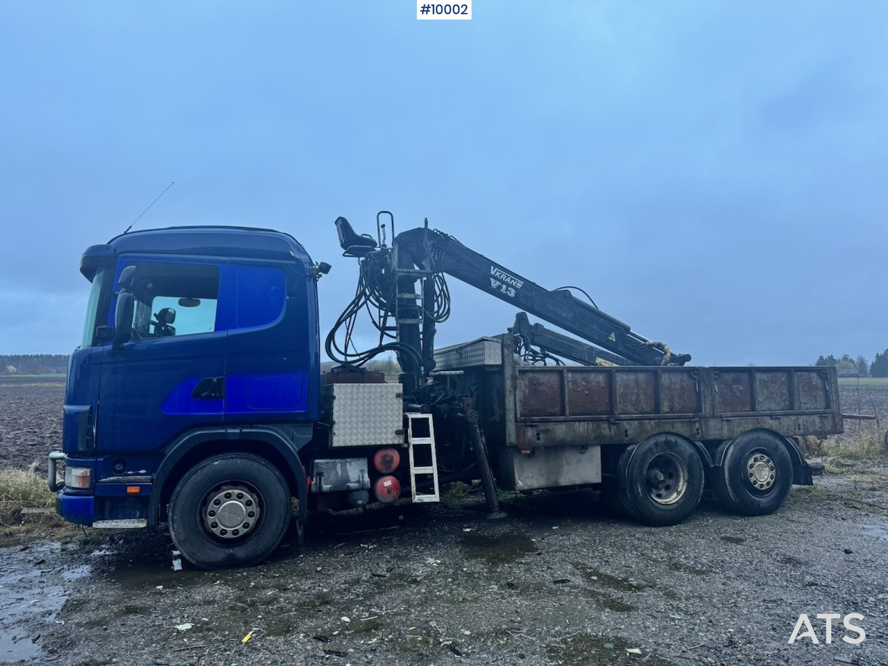 Scania R124 6x2 Flatbed truck with timber crane 租赁 Scania R124 6x2 Flatbed truck with timber crane：图9