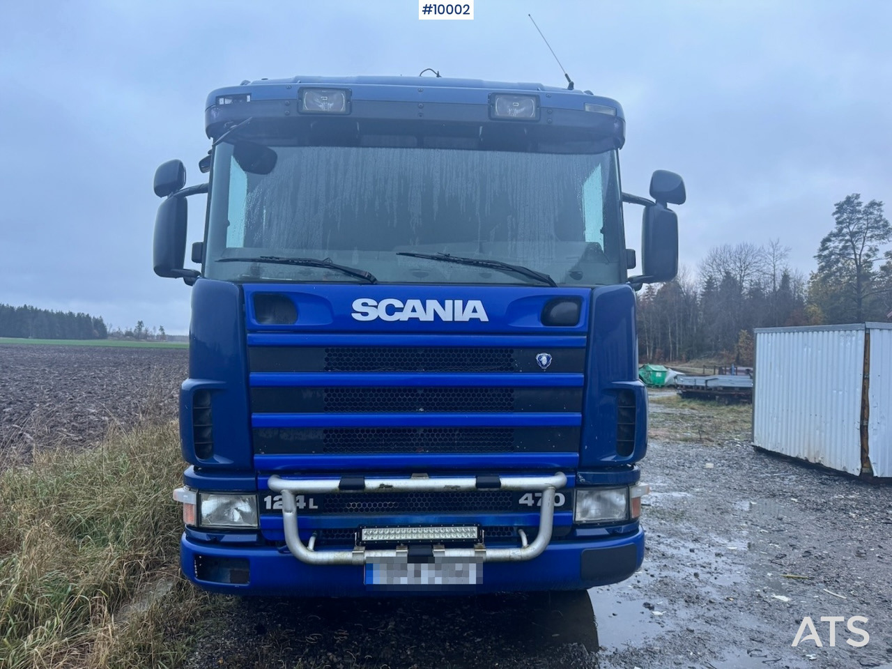 Scania R124 6x2 Flatbed truck with timber crane 租赁 Scania R124 6x2 Flatbed truck with timber crane：图12