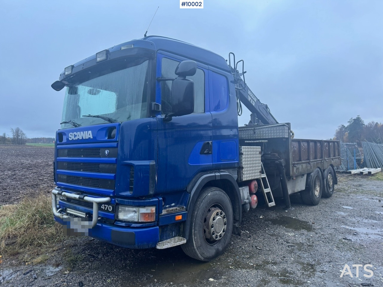 Scania R124 6x2 Flatbed truck with timber crane 租赁 Scania R124 6x2 Flatbed truck with timber crane：图13