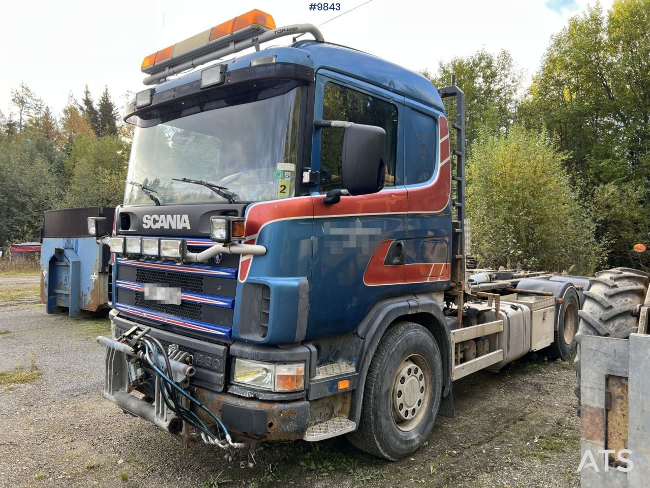 Scania R144 Hook Truck with plow equipment - 吊钩升降车:图1 Scania R144 Hook Truck with plow equipment - 吊钩升降车:图1