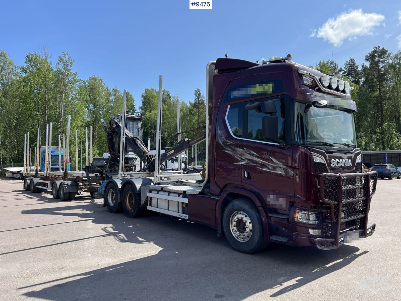 Scania R580 Timmerbil med kran och släp, Timmerekipage - 木材运输车:图2 Scania R580 Timmerbil med kran och släp, Timmerekipage - 木材运输车:图2