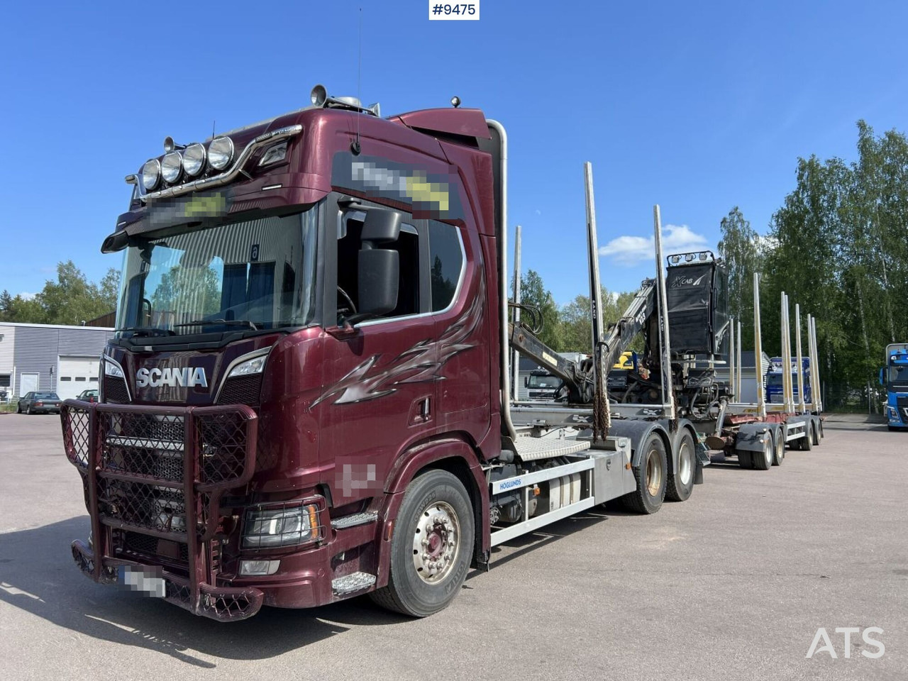 Scania R580 Timmerbil med kran och släp, Timmerekipage - 木材运输车:图1 Scania R580 Timmerbil med kran och släp, Timmerekipage - 木材运输车:图1