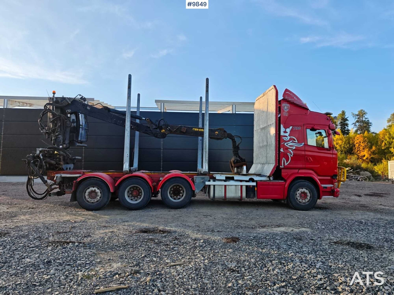 Scania R730 Tridem Timber Truck with Loglift F125S Crane (VIDEO) - 木材运输车, 起重车:图3 Scania R730 Tridem Timber Truck with Loglift F125S Crane (VIDEO) - 木材运输车, 起重车:图3