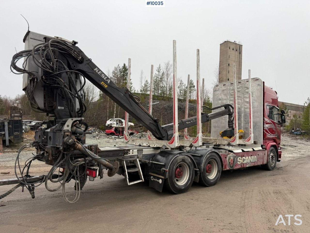 Scania R730 timber truck with crane and trailer (VIDEO) - 木材运输车, 起重车:图4 Scania R730 timber truck with crane and trailer (VIDEO) - 木材运输车, 起重车:图4