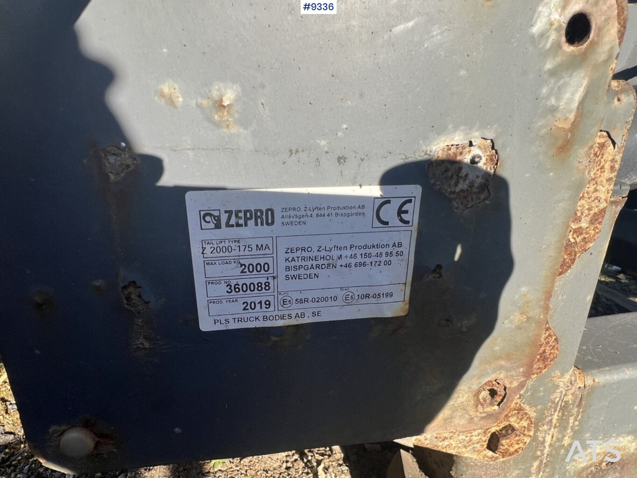 Tail Lift Zepro Z2000-175MA - 尾吊:图5 Tail Lift Zepro Z2000-175MA - 尾吊:图5