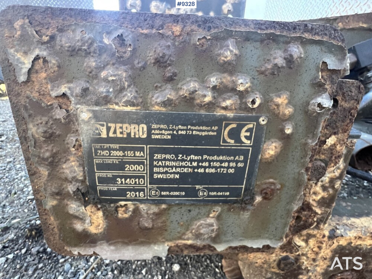 Tail lift - Zepro- ZHD 2000-155MA - 尾吊:图5 Tail lift - Zepro- ZHD 2000-155MA - 尾吊:图5