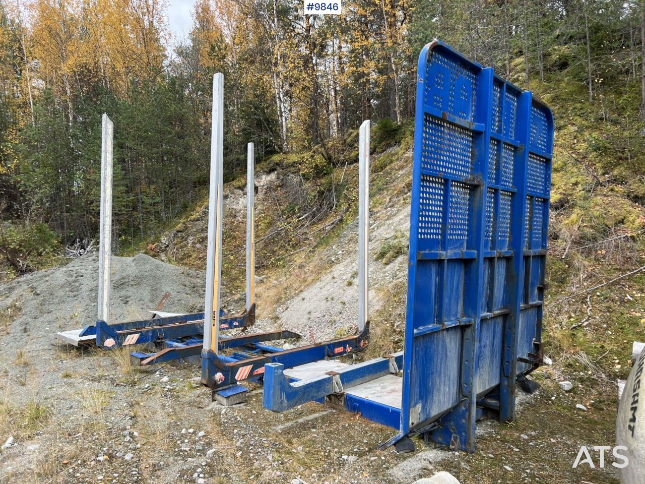 Timber rack for boggie truck, Smedab - 平板卡车车身:图1 Timber rack for boggie truck, Smedab - 平板卡车车身:图1