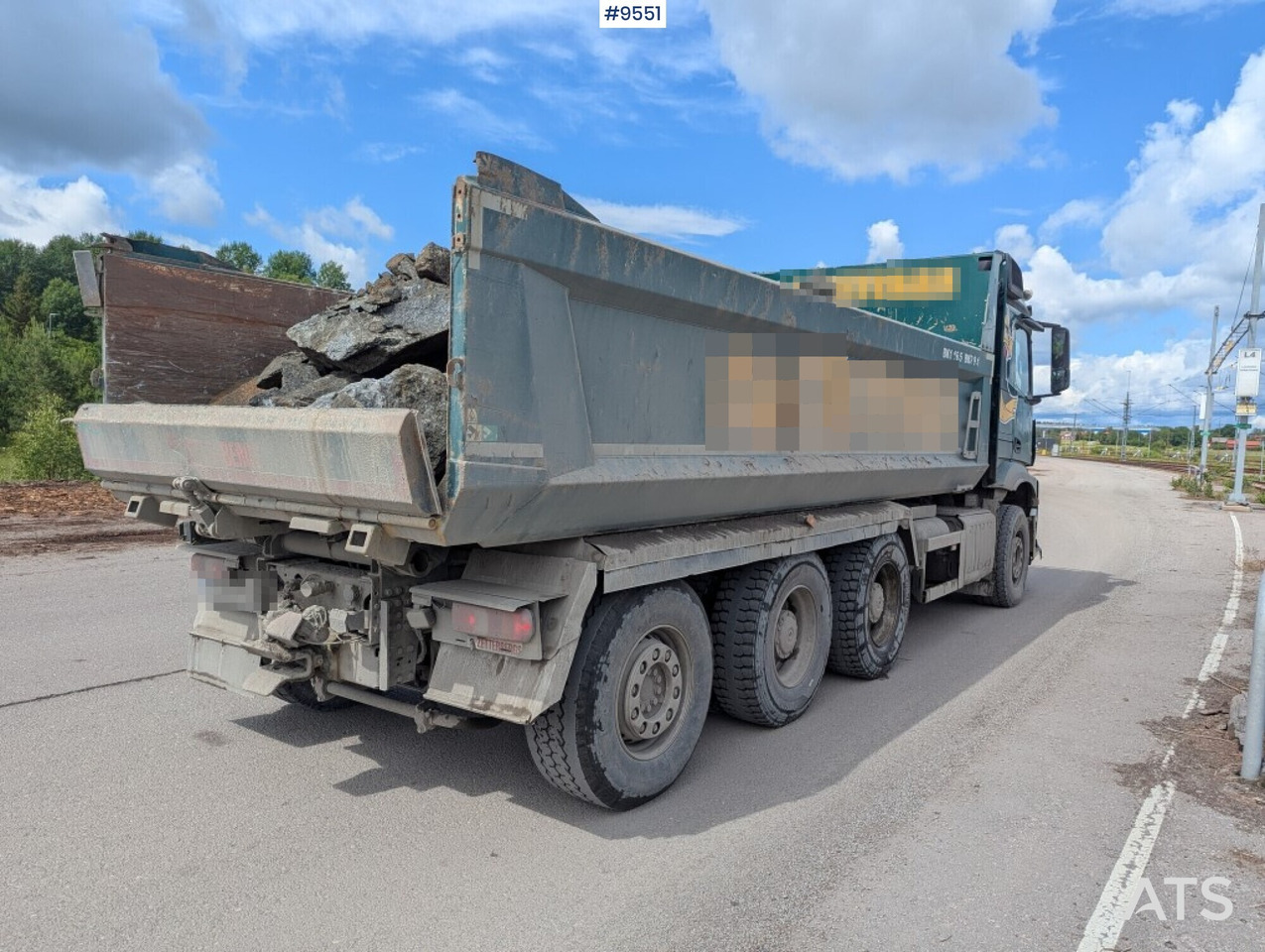 Tipper truck Mercedes Benz Arocs 3253 with Zetterberg flatbed - 翻斗车:图5 Tipper truck Mercedes Benz Arocs 3253 with Zetterberg flatbed - 翻斗车:图5