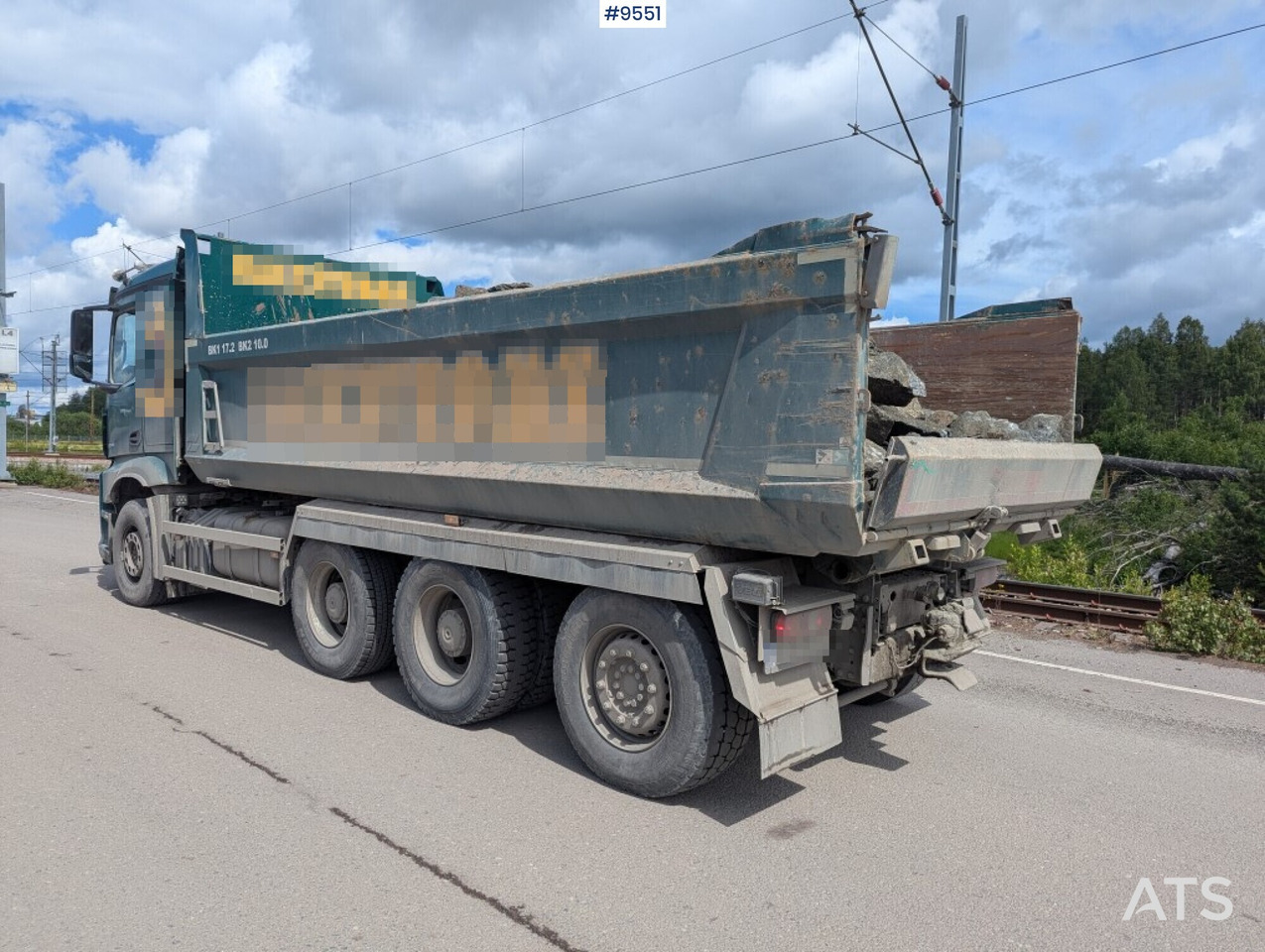 Tipper truck Mercedes Benz Arocs 3253 with Zetterberg flatbed - 翻斗车:图4 Tipper truck Mercedes Benz Arocs 3253 with Zetterberg flatbed - 翻斗车:图4