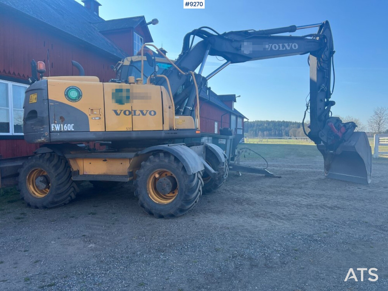Volvo EW 160 C wheeled excavator (VIDEO) - 轮式挖掘机:图4 Volvo EW 160 C wheeled excavator (VIDEO) - 轮式挖掘机:图4