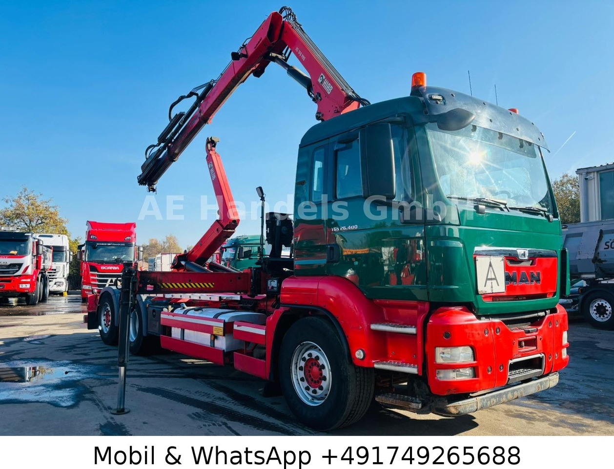 MAN TGS 26.400 6x2 Hiab XR21/HiabSpace3000 *Retarder - 吊钩升降车, 起重车:图1 MAN TGS 26.400 6x2 Hiab XR21/HiabSpace3000 *Retarder - 吊钩升降车, 起重车:图1