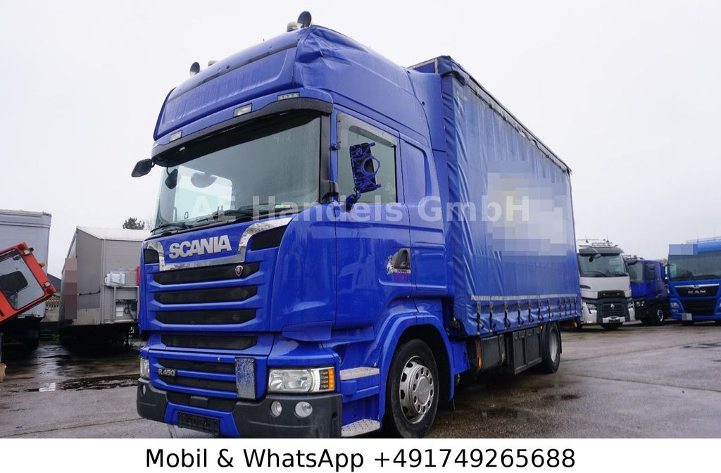 Scania R450 TopLine LL *Retarder/Edscha/Tautliner/AHK - 侧帘卡车:图1 Scania R450 TopLine LL *Retarder/Edscha/Tautliner/AHK - 侧帘卡车:图1