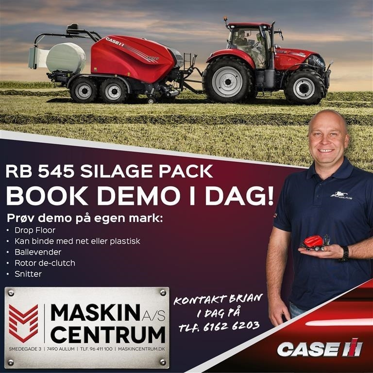 圆形打包机 Case IH RB 545 silage pack Med ballevender：图7