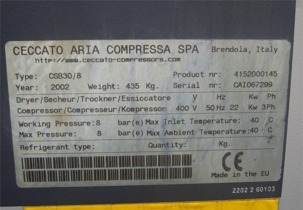 CECATTO KOMPRESOR ŚRUBOWY CECCATO 22KW 3,59M3/MIN - 空气压缩机:图3 CECATTO KOMPRESOR ŚRUBOWY CECCATO 22KW 3,59M3/MIN - 空气压缩机:图3