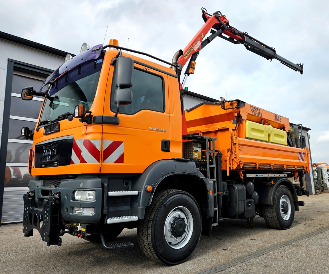 MAN TGM 18.290 4x4 Palfinger PK7001 Kran Funk Euro5 - 翻斗车, 起重车:图1 MAN TGM 18.290 4x4 Palfinger PK7001 Kran Funk Euro5 - 翻斗车, 起重车:图1