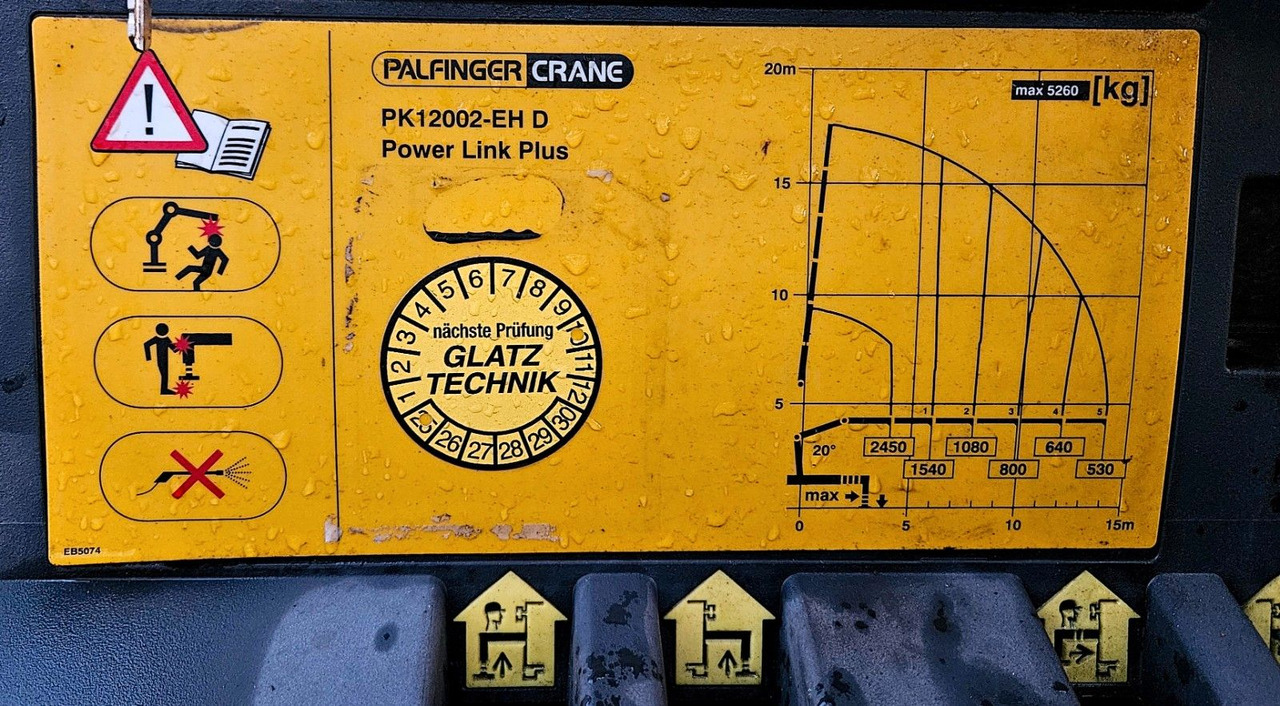 吊钩升降车, 起重车 MAN TGS 28.400 6x4-4 BL Palfinger PK12002 Kran Euro5：图26