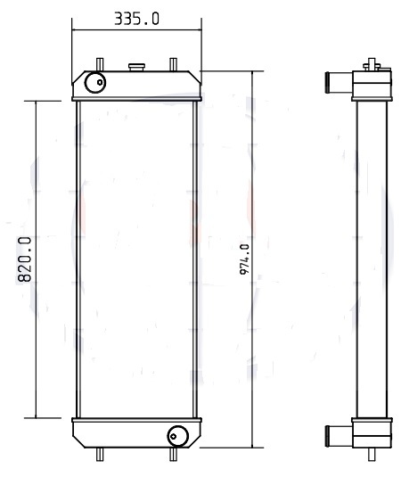 HITACHI HITACHI ZX160-LC3 ZX180-LC3 4642152 - 散热器 适用于 挖掘机:图3 HITACHI HITACHI ZX160-LC3 ZX180-LC3 4642152 - 散热器 适用于 挖掘机:图3