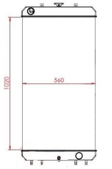 RADIATORE HITACHI ZW220.3 HCMF 263G2-12202 - 散热器:图1 RADIATORE HITACHI ZW220.3 HCMF 263G2-12202 - 散热器:图1