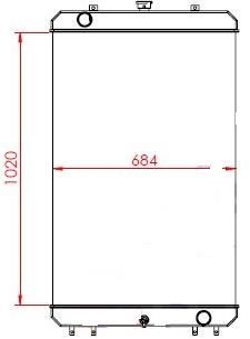 RADIATORE HITACHI ZW250.3 -LCH 263H2-12502 - 散热器:图1 RADIATORE HITACHI ZW250.3 -LCH 263H2-12502 - 散热器:图1
