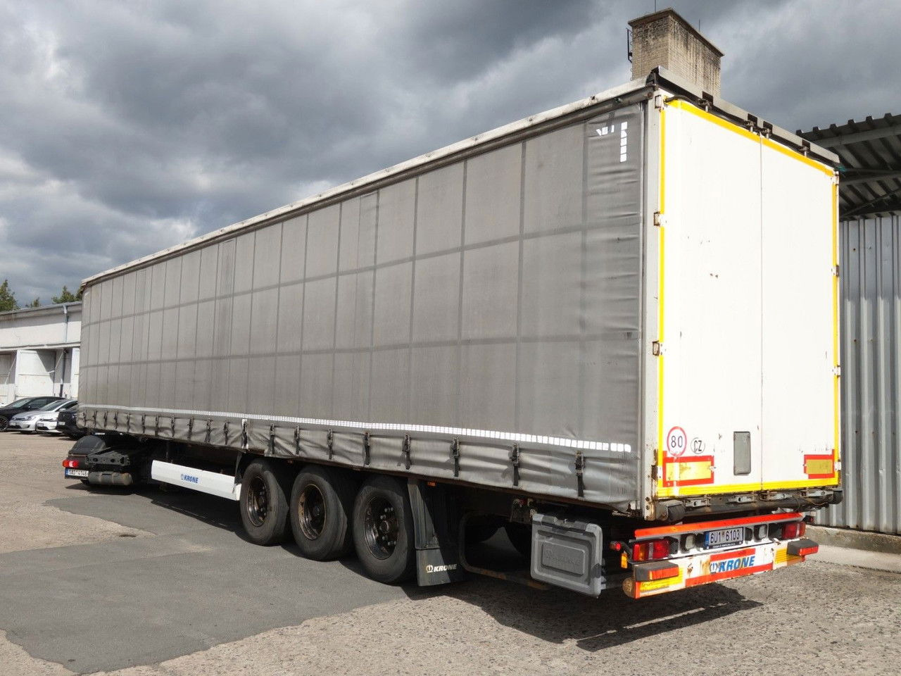 Krone SD Standard, Liftachse - 侧帘半拖车:图4 Krone SD Standard, Liftachse - 侧帘半拖车:图4