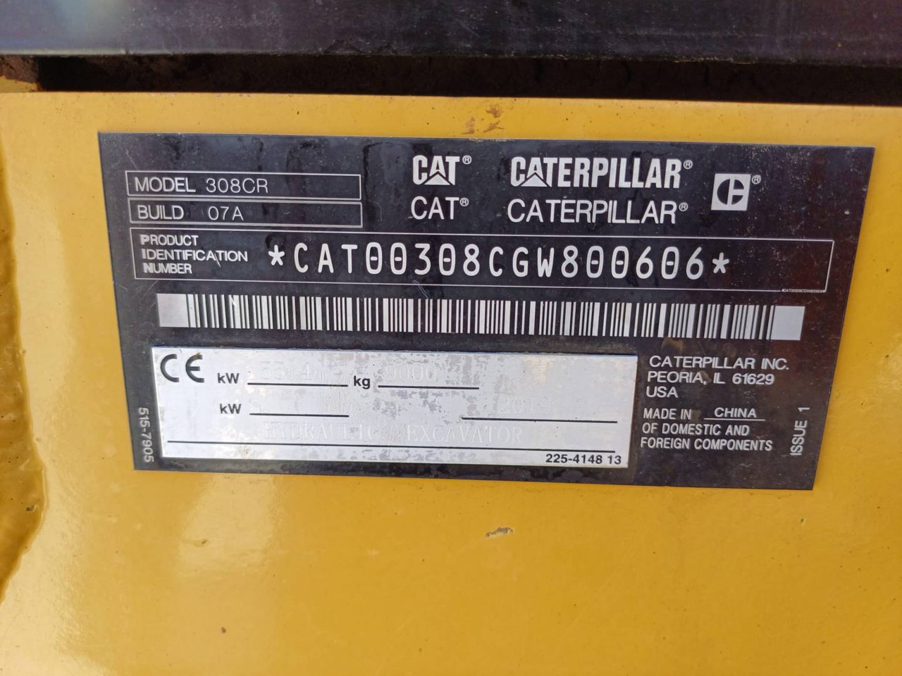 履带式挖掘机 CAT 308-07CR:图6 履带式挖掘机 CAT 308-07CR:图6