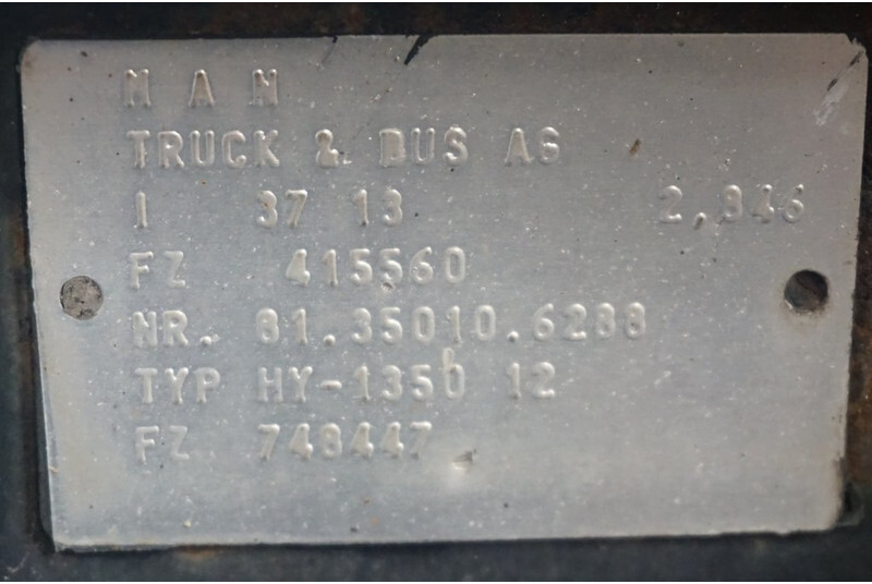 MAN HY-1350-12 37/13 - 后轴 适用于 卡车:图4 MAN HY-1350-12 37/13 - 后轴 适用于 卡车:图4