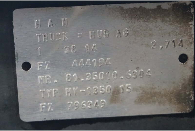 MAN HY-1350-15 38/14 - 后轴 适用于 卡车:图4 MAN HY-1350-15 38/14 - 后轴 适用于 卡车:图4