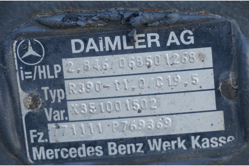 Mercedes-Benz R390-11/C-19.5 37/13 - 后轴 适用于 卡车:图4 Mercedes-Benz R390-11/C-19.5 37/13 - 后轴 适用于 卡车:图4