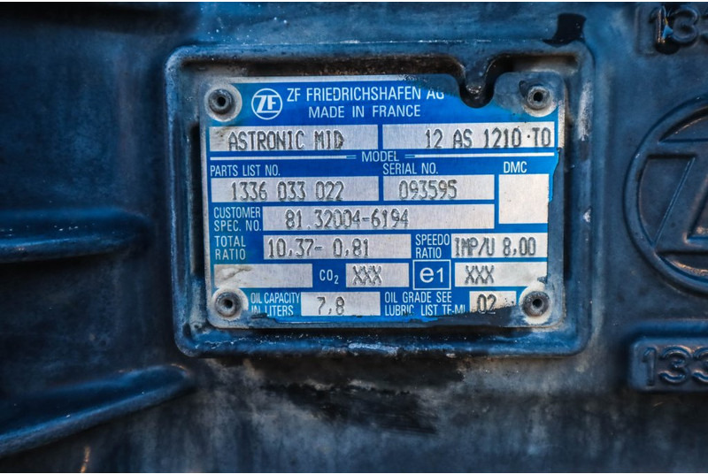 ZF 12AS1210OD TGM - 变速箱 适用于 卡车:图5 ZF 12AS1210OD TGM - 变速箱 适用于 卡车:图5