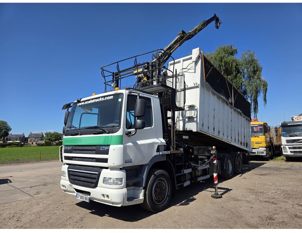 DAF CF85.410 6x2 steering axle lenk Tipper Crane HIAB J1320Z - 翻斗车, 起重车:图1 DAF CF85.410 6x2 steering axle lenk Tipper Crane HIAB J1320Z - 翻斗车, 起重车:图1