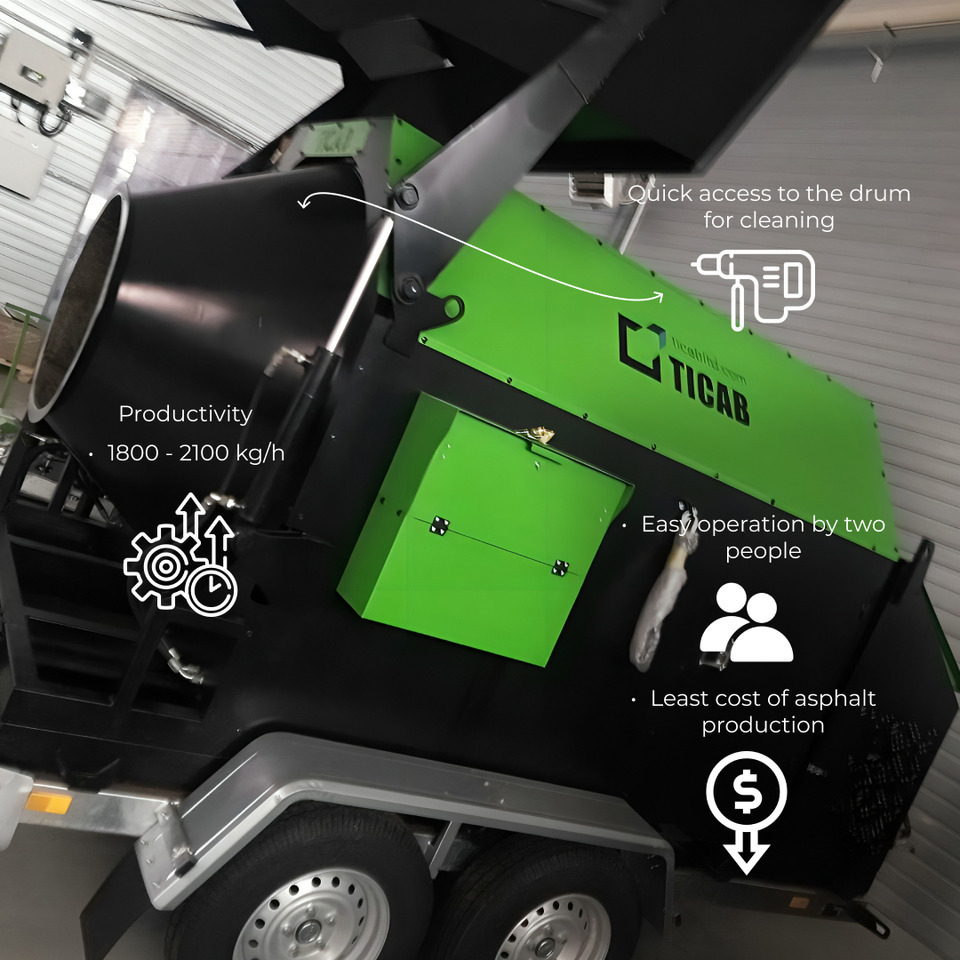 TICAB New Mini-asphalt plant, Asphalt Recycler, Manufacturer, 2.0 t per hour - 沥青厂:图4 TICAB New Mini-asphalt plant, Asphalt Recycler, Manufacturer, 2.0 t per hour - 沥青厂:图4