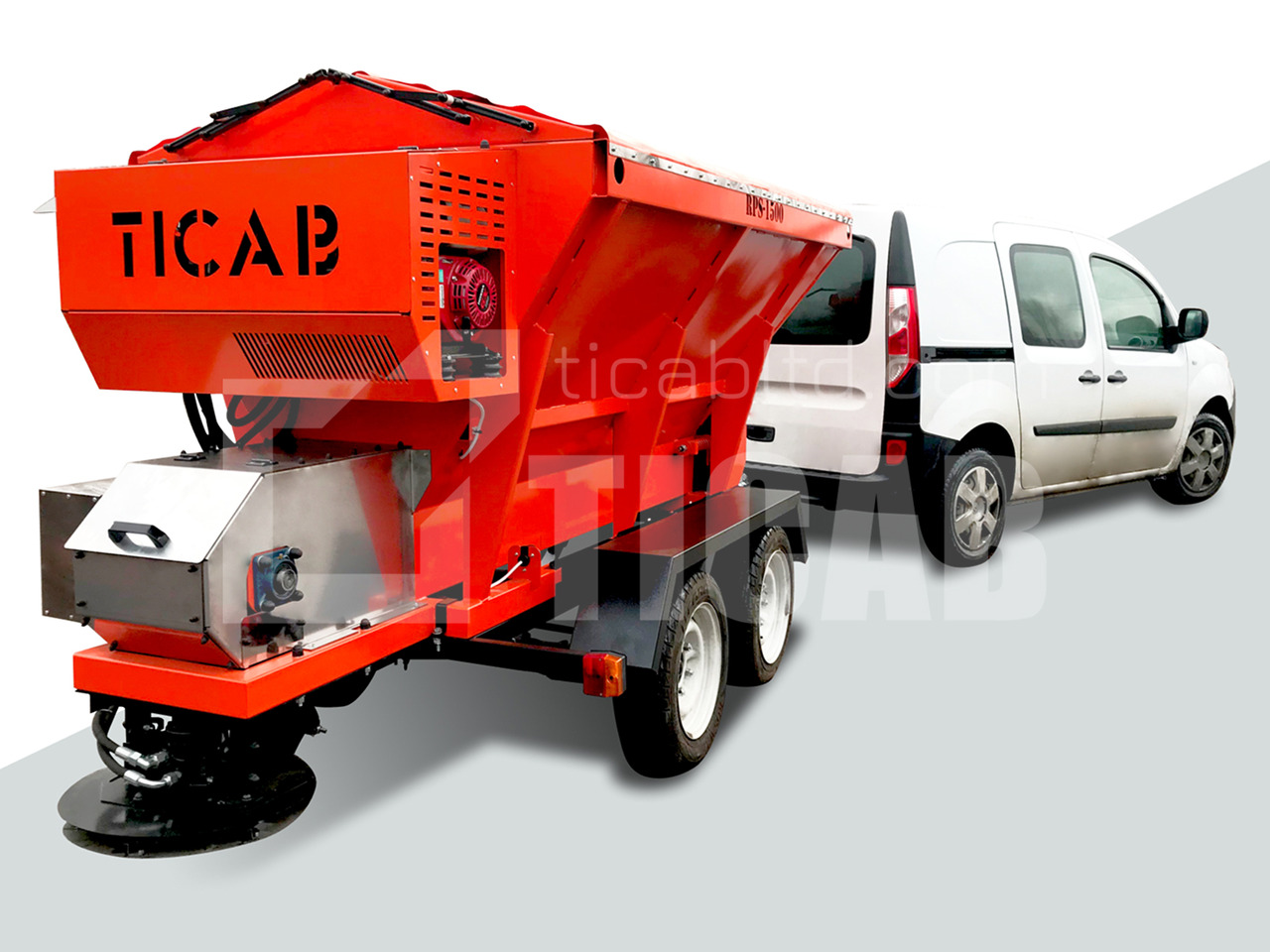 TICAB New Salt and Sand Spreader, Hopper spreader,Manufacturer, 1,5m³ - 带式半挂车:图1 TICAB New Salt and Sand Spreader, Hopper spreader,Manufacturer, 1,5m³ - 带式半挂车:图1