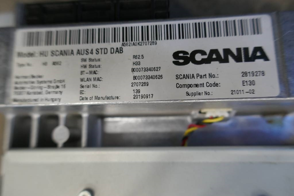 Radio Scania R-serie - 电气系统 适用于 卡车:图2 Radio Scania R-serie - 电气系统 适用于 卡车:图2