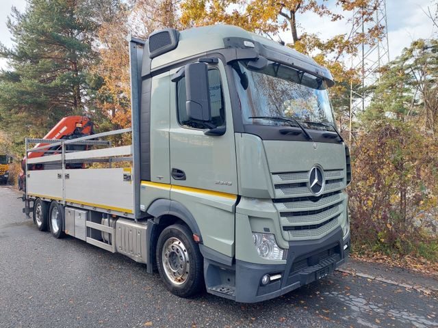 Mercedes-Benz Actros 2545 6x2, E6, Effer 265/6S Mercedes-Benz Actros 2545 6x2, E6, Effer 265/6S, 2x Stück - 起重车, 栏板式/ 平板卡车:图3 Mercedes-Benz Actros 2545 6x2, E6, Effer 265/6S Mercedes-Benz Actros 2545 6x2, E6, Effer 265/6S, 2x Stück - 起重车, 栏板式/ 平板卡车:图3