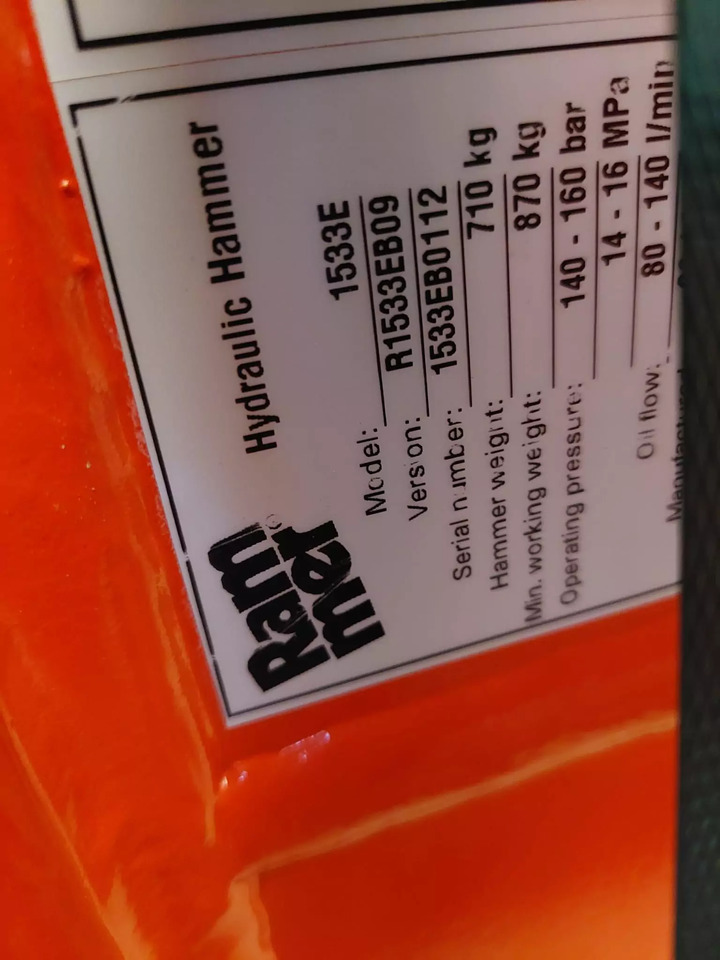 2023 Rammer 1533E - 液压锤:图3 2023 Rammer 1533E - 液压锤:图3