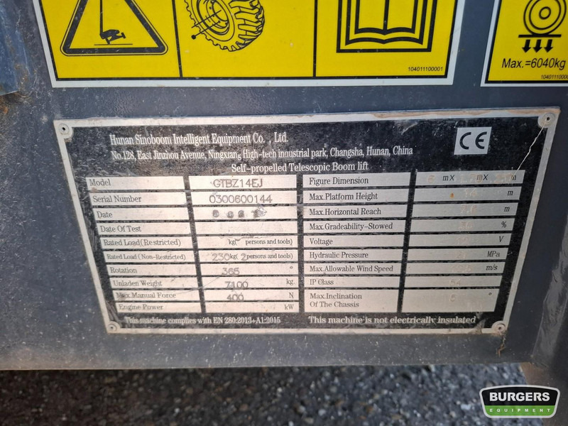 Sinoboom AB14EJ AB460EJ - 铰接臂:图5 Sinoboom AB14EJ AB460EJ - 铰接臂:图5