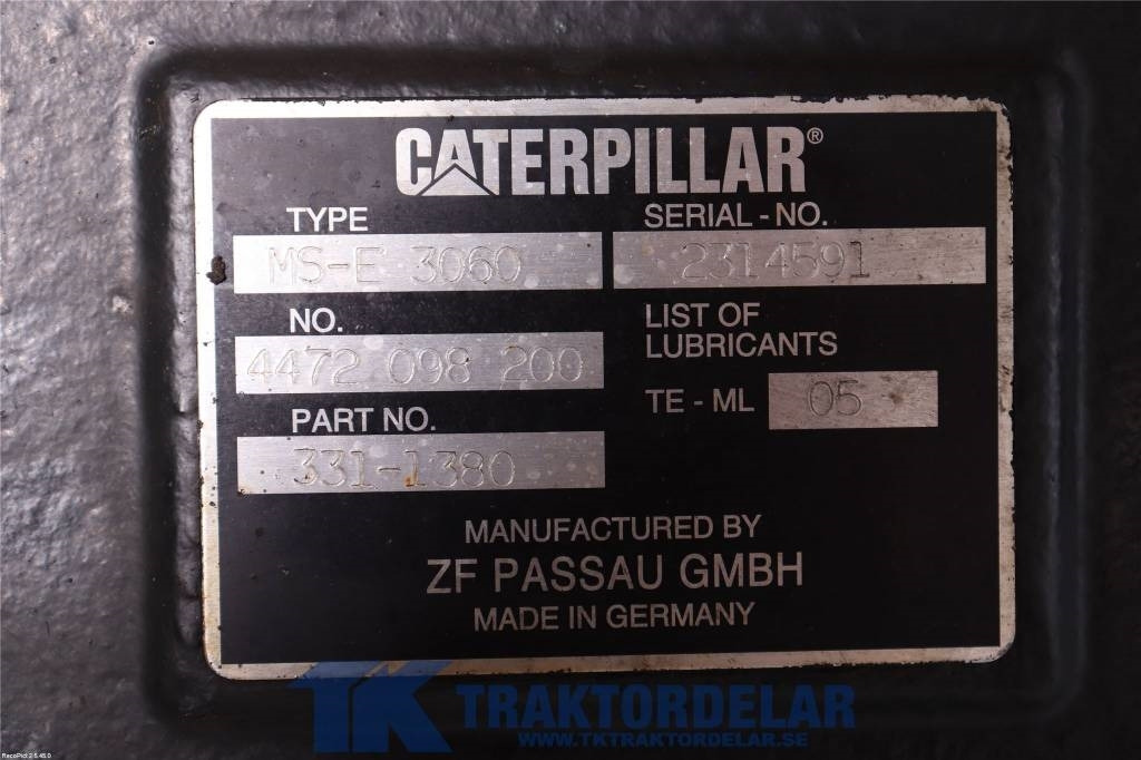 CAT 316 D Framvagn  - 轴及其零件 适用于 建筑机械:图4 CAT 316 D Framvagn  - 轴及其零件 适用于 建筑机械:图4