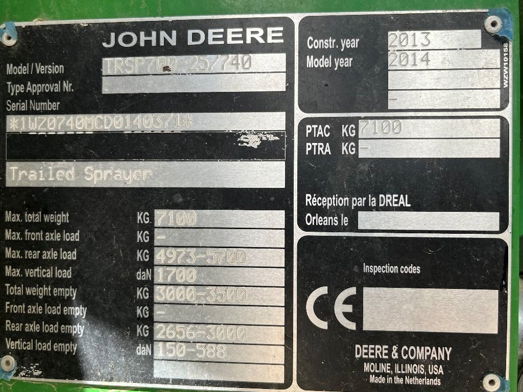 John Deere M 740 i Dismantled: only spare parts - 牵引式喷雾机:图5 John Deere M 740 i Dismantled: only spare parts - 牵引式喷雾机:图5