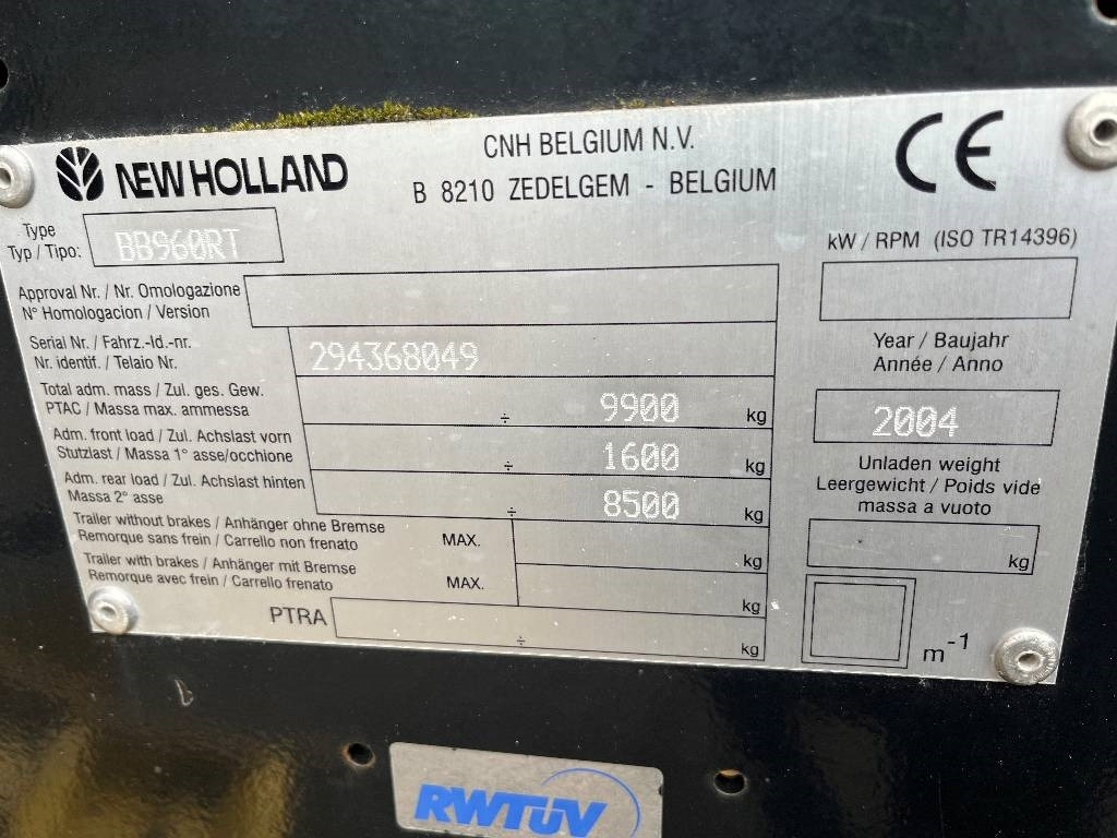 New Holland BB 960 A Dismantled: only spare parts - 方形打包机:图2 New Holland BB 960 A Dismantled: only spare parts - 方形打包机:图2